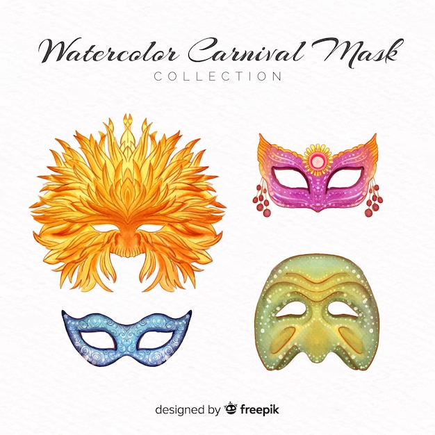 Gratis vector carnaval maskerverzameling