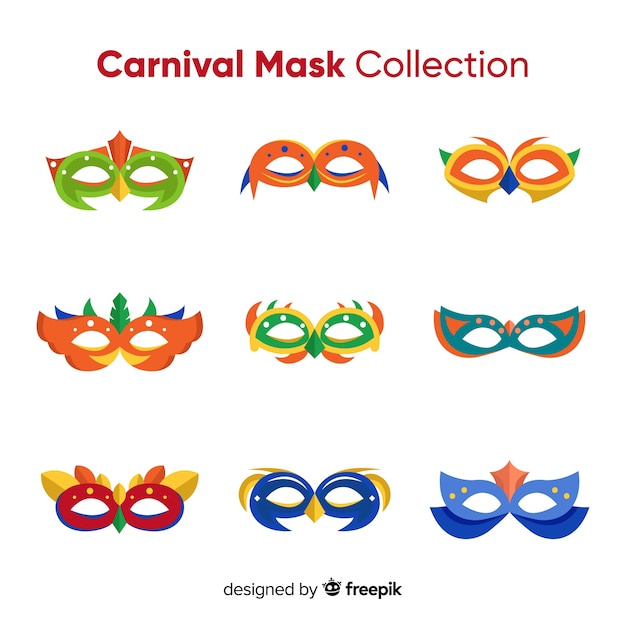 Carnaval maskerverzameling