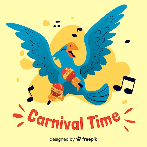 Gratis vector carnaval tijd