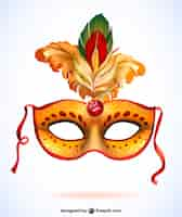 Gratis vector carnaval vector maskerontwerp