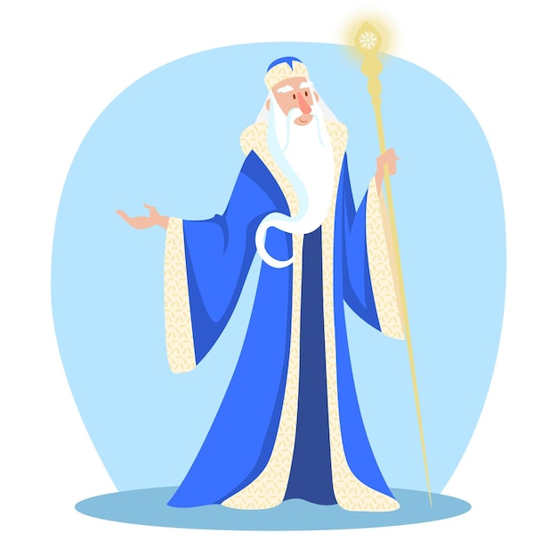 Gratis vector cartoon getekend ded moroz