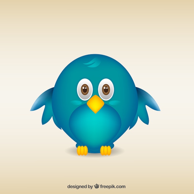 Gratis vector cartoon vogel