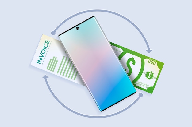 Cashback concept met smartphone