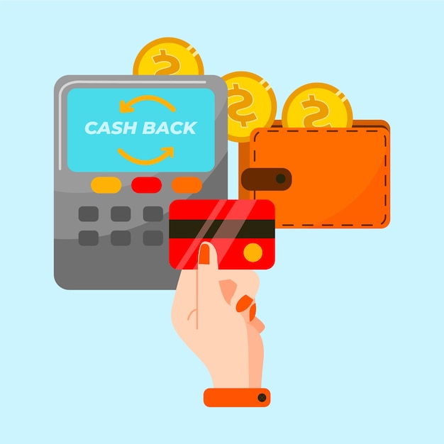 Cashback winkelen concept