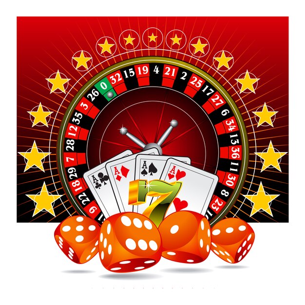 Casino achtergrond ontwerp