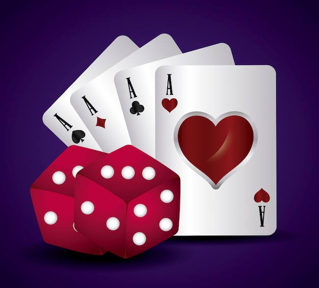 Gratis vector casino concept