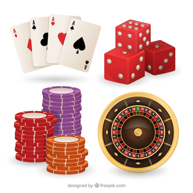 Gratis vector casino elementen collectie