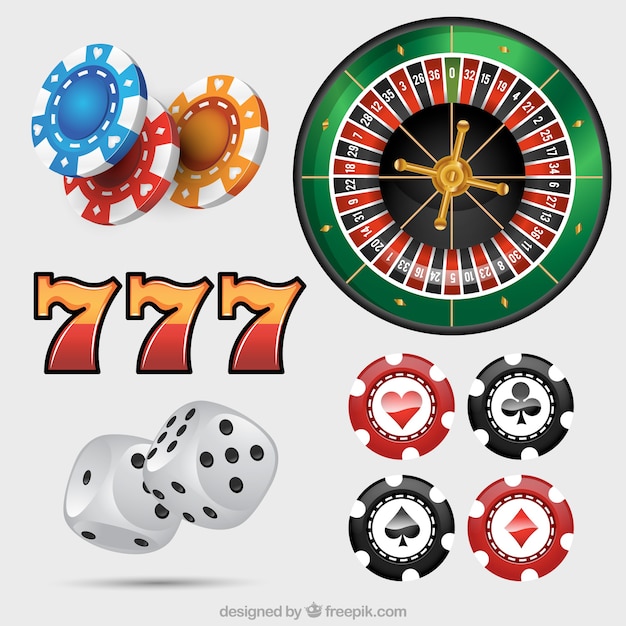 Gratis vector casino elementen collectie