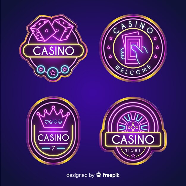 Casino neon teken collectio