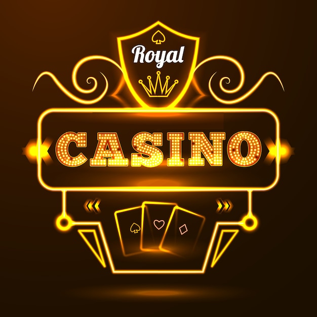 Gratis vector casino-neonreclame