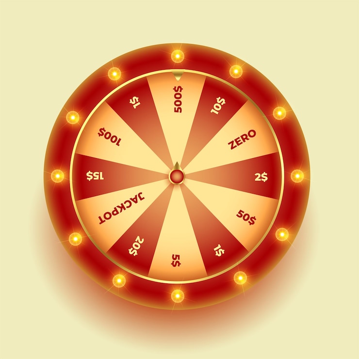Gratis Vector casino thema fortuin wiel achtergrond voor gokkers