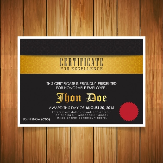 Certificaatsjabloon ontwerp