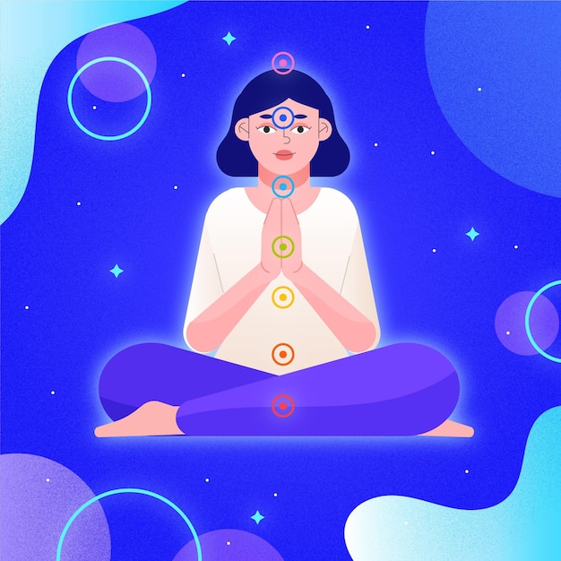 Gratis vector chakra's mystiek concept