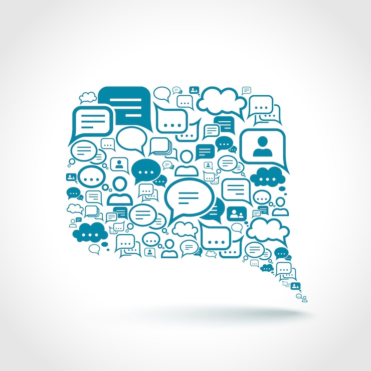 Gratis Vector chat elementen