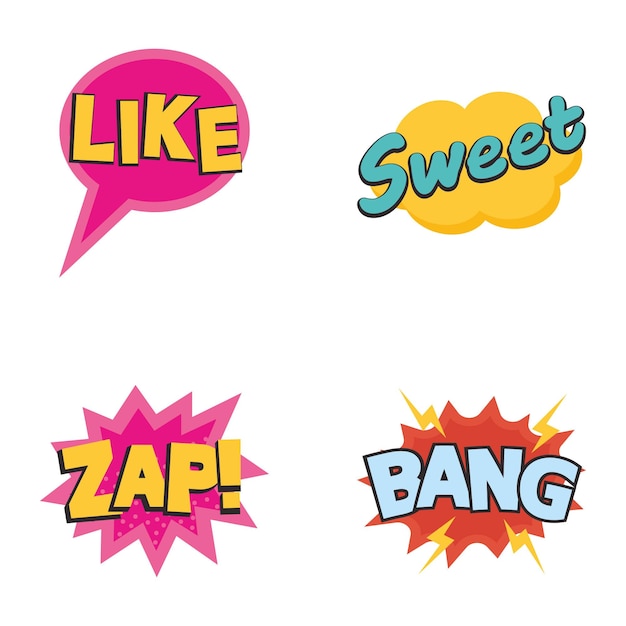 Gratis vector chatstickers