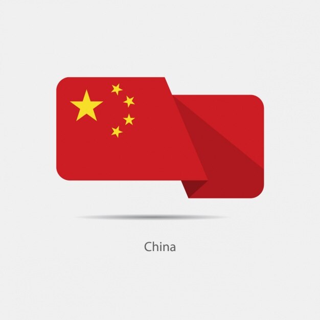 China vlag ontwerp