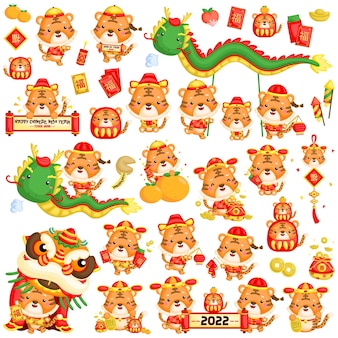 Chinees nieuwjaar viering van tiger year