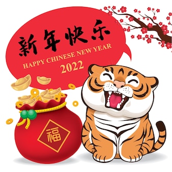 Chinees nieuwjaarsontwerp chinees vertaalt gelukkig chinees nieuwjaar voorspoed