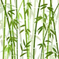 Gratis vector chinees of japans bamboe gras oosters behang. tropische aziatische plant achtergrond