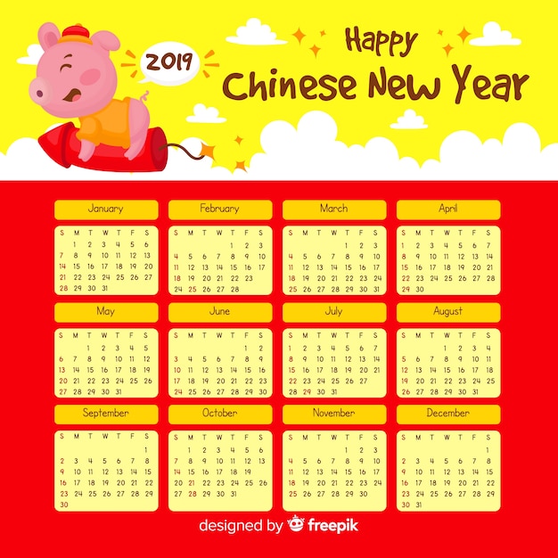 Chinese kalender 2019