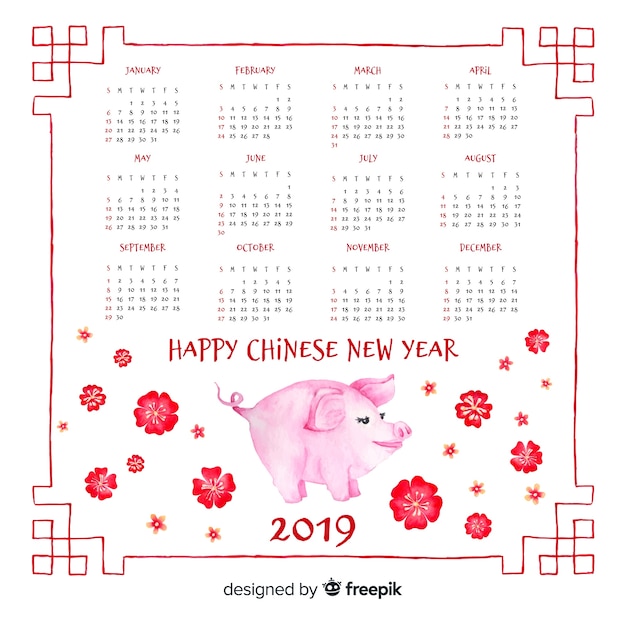 Chinese kalender 2019