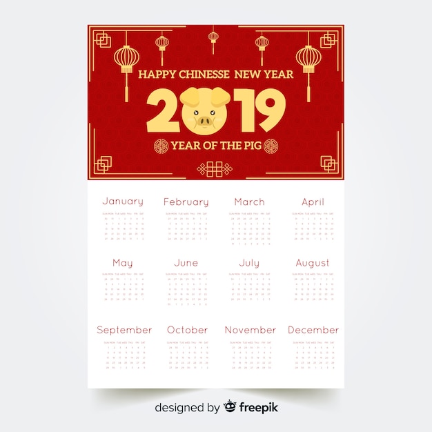 Chinese kalender 2019