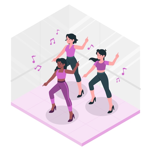 Gratis vector choreograaf concept illustratie