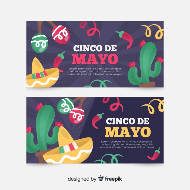 Cinco de mayo-banners