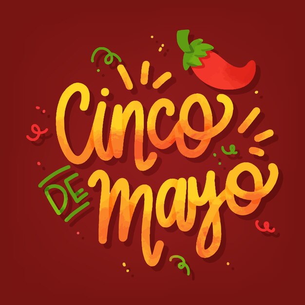 Cinco de mayo belettering