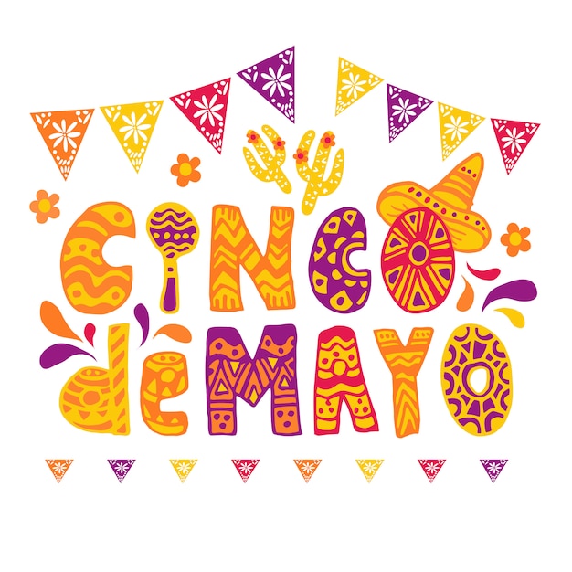 Gratis vector cinco de mayo viering