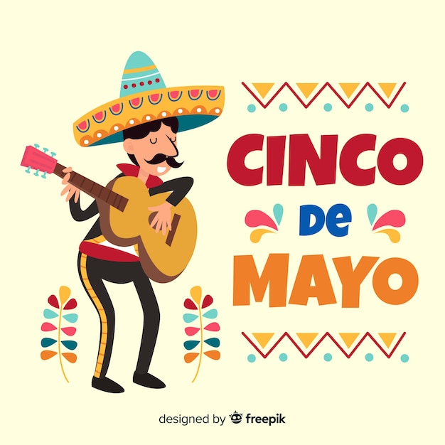 Gratis vector cinco de mayo