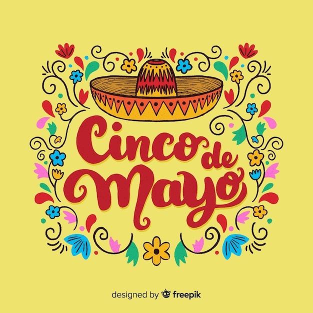 Gratis vector cinco de mayo