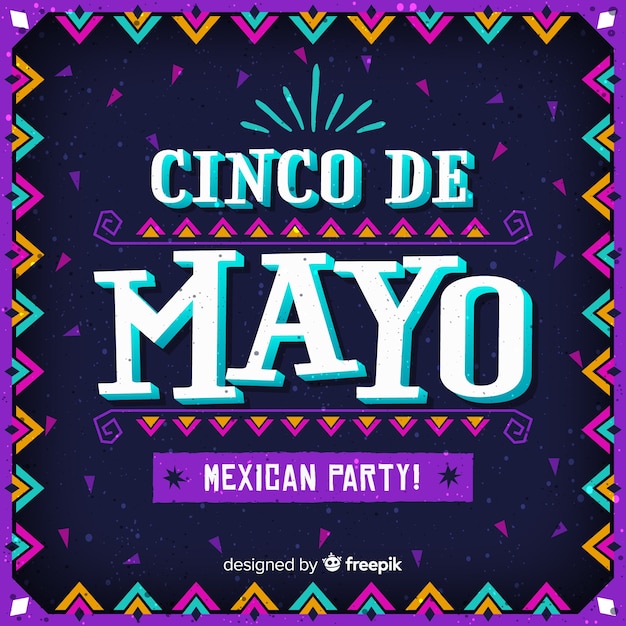 Gratis vector cinco de mayo