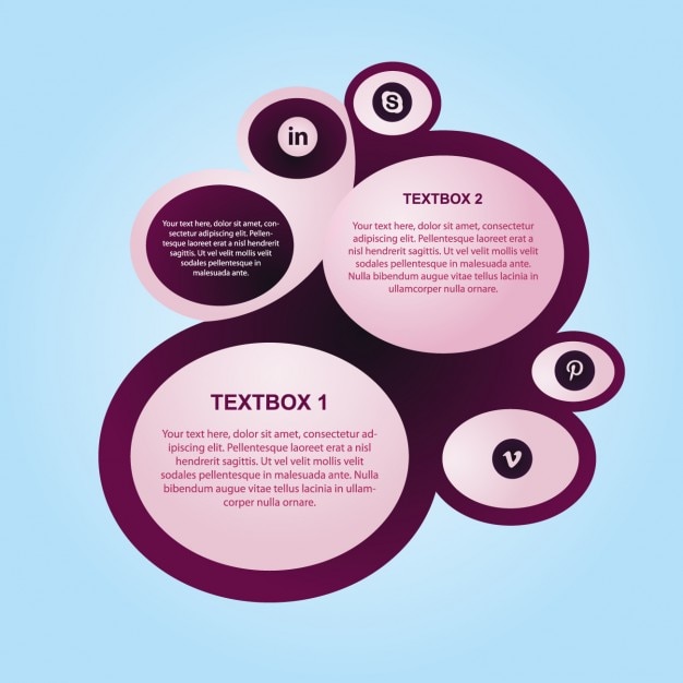 Gratis vector circular infographic template