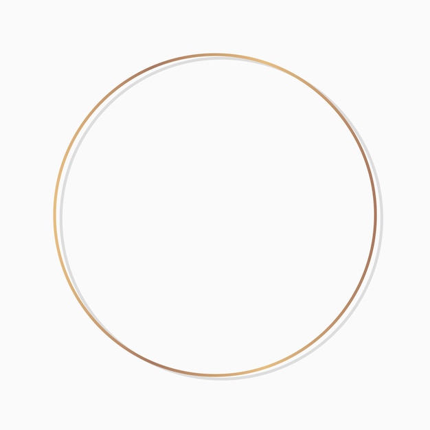 Gratis vector cirkel rond frame op een lege achtergrond vector