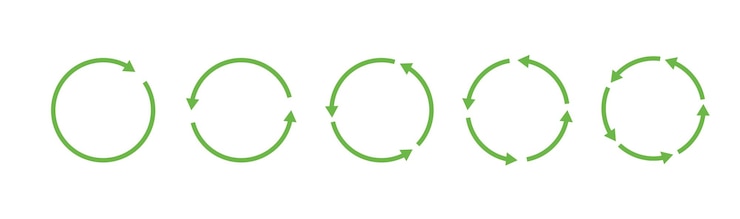Gratis Vector cirkelpijl icon of symbool opnieuw opstarten