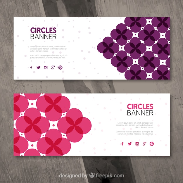 Cirkels banners