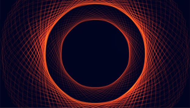 Gratis vector cirkelvormige gloeiende lijnen gaas als vonkachtergrond
