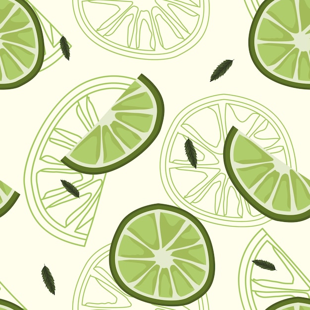 Citroen citrusvruchten patroon