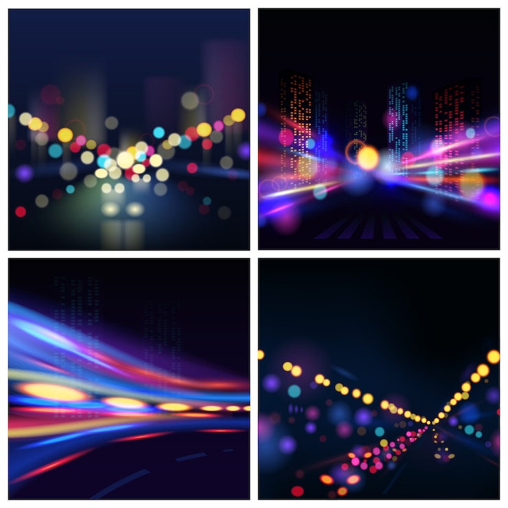 Gratis Vector city blur achtergrond