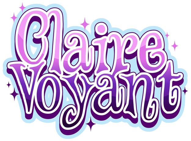 Claire Voyant logo lettertype ontwerp