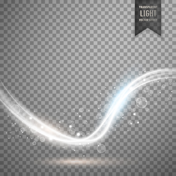 Gratis Vector clean transparant wit licht effect achtergrond