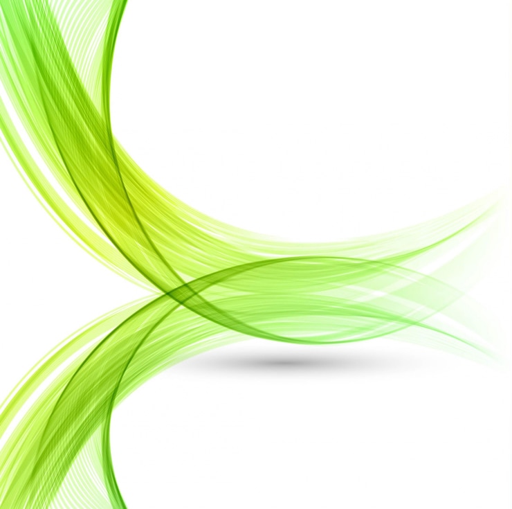 Gratis Vector clean verticale groene golf elegante achtergrond