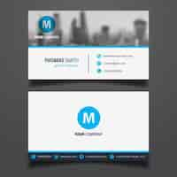 Gratis vector clear minimale corporate business card template