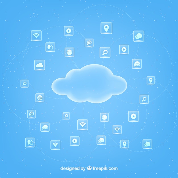 Cloud computing infographic begrip