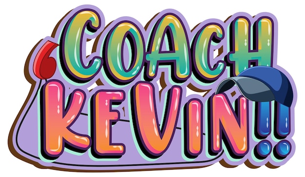 Coach Kevin logo tekstontwerp