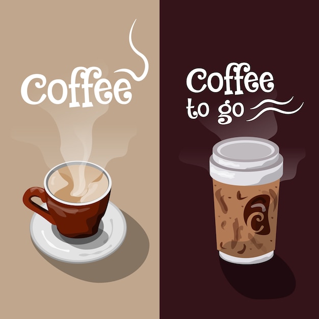 Coffe banner ontwerp