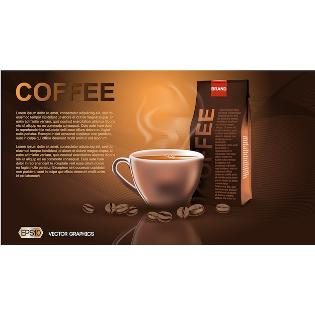 Coffee brochure template