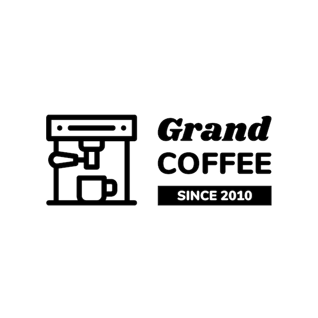 Gratis vector coffee logo template