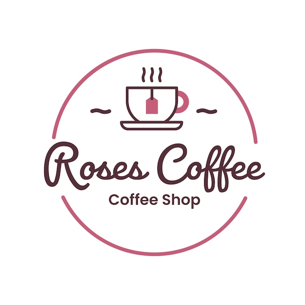 Gratis vector coffee shop template logo